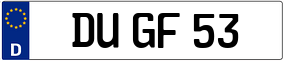 Truck License Plate